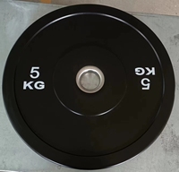 Disco de Parachoques Negro Comercial ZY, Disco de Peso de Goma para Entrenamiento de Fuerza, Disco para Barra de Pesas para Equipos de Gimnasio