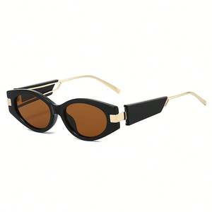 Gafas de Sol Personalizadas con Logotipo, Modelo 2025, Montura Pequeña Cuadrada, Protección UV400, Estilo Ojo de Gato, Metálicas, para Hombre y Mujer - Product Image 2