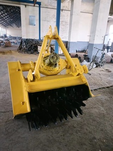 Broyeur de souches tracté pour l'aménagement paysager, déchiqueteur de racines, coupe-racines rotatif monté sur tracteur, cultivateur avec roulement, haute productivité - Product Image 3