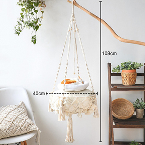 Boho suspendu chat hamac lit tissé à la main macramé animal de compagnie mur meubles tapisserie pour <span class=keywords><strong>intérieur</strong></span> extérieur décor à la <span class=keywords><strong>maison</strong></span> - Product Image 6