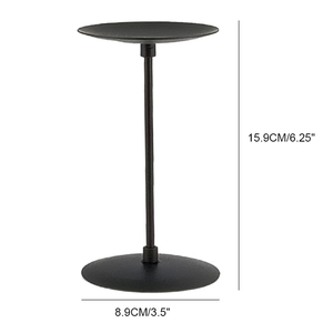 Mesa grande de Metal negro decorativo Pilar vela palo placa <span class=keywords><strong>plato</strong></span> soporte vela titular centro de mesa <span class=keywords><strong>para</strong></span> boda LED <span class=keywords><strong>velas</strong></span> de cera - Product Image 2