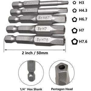 <b>Torx</b> <b>Bit</b> Set 50 Mm 5 Piece Industrial Grade Matte Finish Screwdriver <b>Bits</b> - Product Image 4