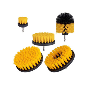 Vente en gros Carrelage de piscine pour voiture Perceuse de salle de bain pour toilette Brosse de nettoyage automobile Kit de brosse électrique de lavage de voiture jaune étendu - Product Image 5