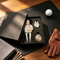Outil de réparation de divots de golf personnalisé en zinc, amusant, moleté, avec marqueur de balle, en métal brut