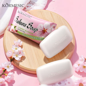 KORMESIC Savon en Gros 100g Doux Nettoyant Nourrissant Végétalien Blanc pour Machine, aux Fleurs de Cerisier, Noix de Coco et Lys, au Lait - Product Image 2