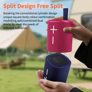 Enceinte portable S18 BT5.3, son stéréo 3D, basses puissantes, enceintes détachables pour extérieur, étanches IPX6, avec TWS Boombox, lumières colorées - Product Image 4