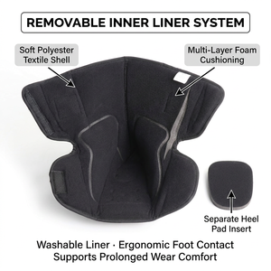 Bota Ortopédica Air Walker <span class=keywords><strong>de</strong></span> 11 Pulgadas con Diseño <span class=keywords><strong>de</strong></span> Punta Abierta para Fractura Metatarsal y Recuperación <span class=keywords><strong>Post</strong></span>-Bunion - Product Image 2
