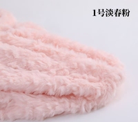 Tissu en fourrure de lapin 100 % polyester brossé, écologique, doux, poids moyen, 420 GSM, pour vêtements de filles - Stock disponible