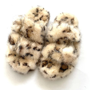 Che scorre di Nuovo modo di disegno <span class=keywords><strong>Donna</strong></span> Vera Pelliccia Diapositive Delle Donne di Lusso della pelliccia del <span class=keywords><strong>visone</strong></span> pantofole - Product Image 5