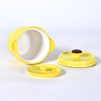 Four à micro-ondes de haute qualité Mini petite casserole en céramique ustensiles de cuisine colorés pour cuisinière à induction en gros