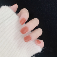 JP925 – faux-ongles en acrylique, ballerine du milieu, cercueil, French Tip, manucure, bâton en acrylique sur les ongles en diamant