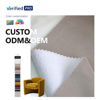 Tissu d'ameublement en velours Anka Mosha 2301A pour canapé, couleur unie, 100% polyester, tricotage chaîne, pour fabricants sur mesure