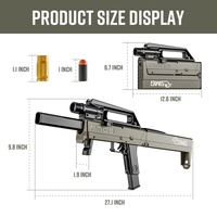 Pistolet jouet fléchettes en mousse souple Blaster jouet manuel jouet en mousse Blasters avec fléchettes souples jeux de plein air pour adolescents jeunesse anniversaire noël