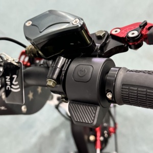 <b>72V</b> 40-60AH Lithium <b>Battery</b> Geofought F8 NFC Start 16inch Fat Tire 80-180km Range 8000W 15000W QS Motor Adult Electric Scooter - Product Image 5