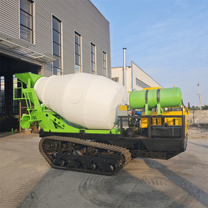 Promotion : Camion malaxeur à béton sur chenilles de 3 m³ avec moteur, boîte de vitesses et transmission hydraulique pour projets de construction - Product Image 6