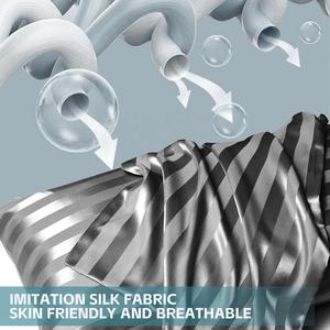 Sommeil sain Polyester Satin <span class=keywords><strong>taie</strong></span> <span class=keywords><strong>d</strong></span>'<span class=keywords><strong>oreiller</strong></span> gris Satin imité soie une paire taies <span class=keywords><strong>d</strong></span>'<span class=keywords><strong>oreiller</strong></span> pour dormir confortable - Product Image 6