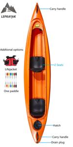 Cómodo y excepcional, versátil, en tándem, siéntese en un <span class=keywords><strong>kayak</strong></span> para una persona para disfrutar del placer de viajar - Product Image 4