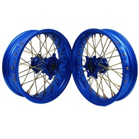 Ensemble de roues Supermoto CNC 7075-T6 anodisées de 17 pouces pour moto tout-terrain Surron YZ125 YZ250 YZ250F YZ450F, course hors route 125-450cc