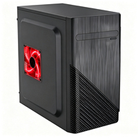 Boîtier PC de jeu robuste DIY MicroATX avec 7 emplacements PCI, 2 baies HDD, 2 baies SSD, points de montage multi-ventilateurs, accessoire pour ordinateur de bureau
