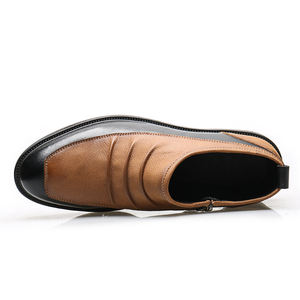 Zapatos Mocasines Casuales Italianos OEM, Transpirables, de Cuero PU, Sin Cordones, para Hombre - Product Image 3