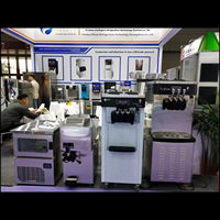 Machine à glace molle professionnelle en acier inoxydable avec pré-refroidissement et conservation, certifiée CE, pour équipement de pâtisserie