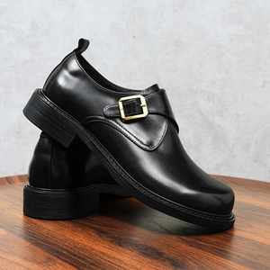 Nuevo Estilo de Zapatos Casuales de Piel Genuina para Hombre, con Punta Redonda, Sin Cordones, Duraderos y Cómodos para Otoño - Product Image 4