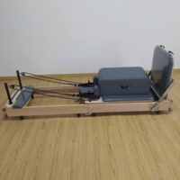 Réformateur professionnel Pilates équipement d'exercice à domicile pliable portable en bois de chêne