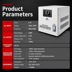 <span class=keywords><strong>Stabilisateur</strong></span> électrique 3 kVA 220 V SVC monophasé 3000 VA 5000 VA régulateur <span class=keywords><strong>de</strong></span> <span class=keywords><strong>tension</strong></span> automatique AC - Product Image 4