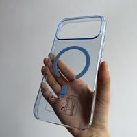 Étui transparent magnétique pour PC avec animation pop-up, coque de téléphone transparente rigide à 3 bords pour iPhone 18 Pro Max