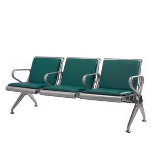 Silla de Aeropuerto de Acero Inoxidable de 3 Plazas / Sillas de Espera para Clínicas y Áreas Públicas - Product Image 2