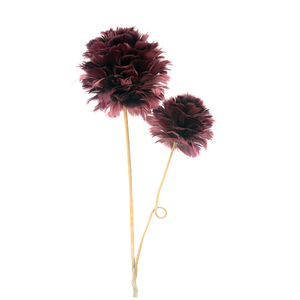 Bola de Navidad de plumas de ganso naranja para adorno de árbol de Navidad festivo otoño boda decoración fiesta vacaciones regalo artesanía suministro - Product Image 5