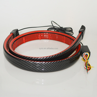 Pièces automobiles, éclairage extérieur, nouvelle bande LED universelle étanche en caoutchouc rouge pour spoiler de coffre arrière de voiture, feu stop arrière