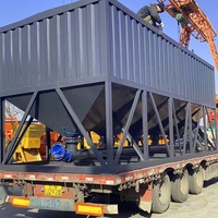 Nuovo Tipo di Silo Orizzontale Mobile per lo Stoccaggio di Cemento in Polvere, e Serbatoio per Cemento Orizzontale per il Trasporto in Container da 40 Piedi