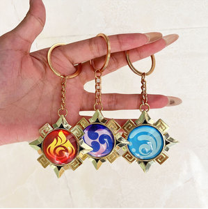 42 designs Jeu <span class=keywords><strong>Genshin</strong></span> Impact Oeil de Dieu <span class=keywords><strong>Porte</strong></span>-clés Liyue Fontaine Métal Double Face Transparent Pendentif <span class=keywords><strong>Porte</strong></span>-clés - Product Image 5
