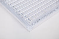 Diffuseur de plafond carré moderne pour système CVC, grille de ventilation de climatisation en aluminium, plastique, acier inoxydable, réglable