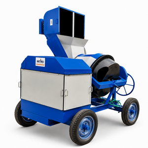 Mezcladora de Concreto Portátil para Construcción, Mezcladora de Cemento Eléctrica con Tambor, con Rendimiento Confiable y Larga Vida Útil - Product Image 1