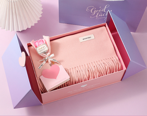Set Regalo Invernale di Lusso per Donna, Elegante e Moderno, Personalizzabile in Acciaio Inossidabile <span class=keywords><strong>Rosa</strong></span> e Viola, Ideale per Natale e Ringraziamento - Product Image 2
