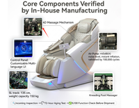 Fauteuil de massage 4D L50 à rail SL étendu, avec airbag complet et chauffage lombaire, pour usage domestique et commercial, idéal pour SPA - Vente chaude OEM ODM