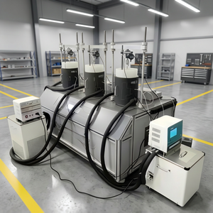 Equipo de Prueba Triaxial de Crecimiento por Deslizamiento Totalmente Automático con Control de Temperatura, Aparato Triaxial de Crecimiento por Deslizamiento de Triple Celda para Pruebas Geotécnicas - Product Image 4