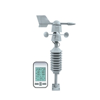 Stasiun Cuaca Nirkabel Profesional Anemometer Sensor Arah dan Kecepatan Angin Digital Pengukur Suhu Kelembaban Angin Baru