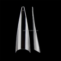 240 pièces faux ongles conseils demi-couverture gel souple XXL Stiletto transparent ongles conseils boîte étiquette privée personnalisée