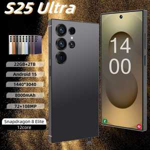 Android 15 System S25 S24 Ultra 5G Smartphone 22GB+2TB 2K Hot Sale <strong>Delivery</strong> <strong>24</strong> <strong>Hours</strong> Unclocked Wholesale Cheap Smartphones
