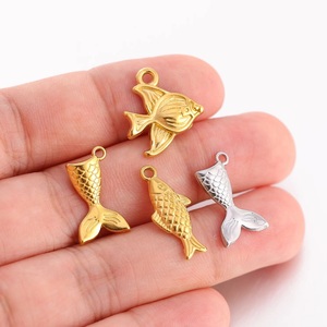 Papillon poisson escargot fer à cheval <span class=keywords><strong>scarab</strong></span>ée <span class=keywords><strong>scarab</strong></span>ée breloque pour la fabrication de bijoux en acier inoxydable Animal pendentif collier boucle d'oreille résultats - Product Image 6