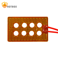 Chauffe-plat flexible en film polyimide avec adhésif pour batterie au lithium et PCB, lamination en usine permettant de gagner de l'espace