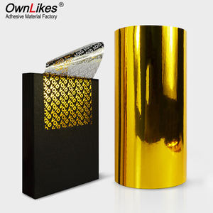 Papel adhesivo de aluminio autoadhesivo dorado/plateado de tamaño A4, papel adhesivo metálico - Product Image 5