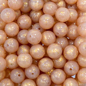 Perles en silicone rondes brillantes de 15 mm, bleu brillant, avec confettis, effet gelée, liquide arc-en-ciel, pour la fabrication de stylos DIY - Product Image 6