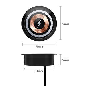 <span class=keywords><strong>Cargador</strong></span> Inalámbrico Magnético Empotrado en Muebles, Plataforma de Carga Inalámbrica Integrada de 15w con Protección Multiseguridad - Product Image 1