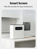 Purificateur d'eau RO mural sans réservoir à 5 étapes 800 GPD avec grand écran intelligent pour usage domestique, pour eau hydrogénée sous l'évier