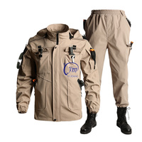 Vêtements de travail résistants aux déchirures pour hommes en gros, vêtements tactiques coupe-vent imperméables, combinaison tactique
