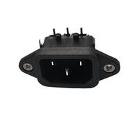 Adaptateur de connecteur AC C14, prise universelle à 3 broches soudées, 250V 15A, borne de connexion en cuivre pour circuit imprimé, prise industrielle, routeur IP22 NFC